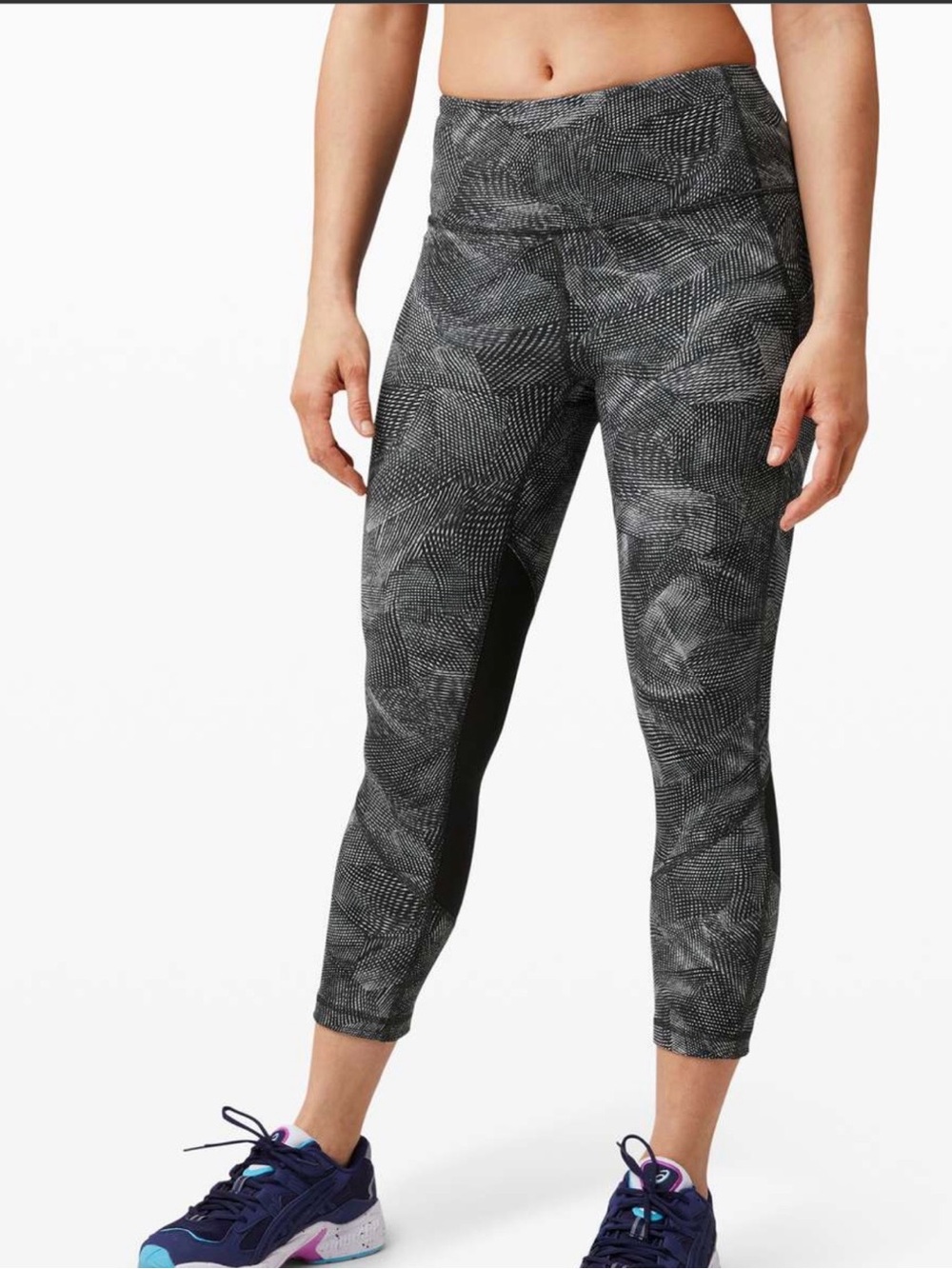 lululemon athletica Velocity Mesh Island Mist Black High-Rise Tight